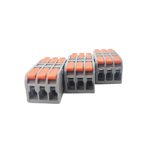 223 Compact 3P Adaptor Connector Universal Plug-in Terminal Block Fast Push-in Wire Splice Lever Nut