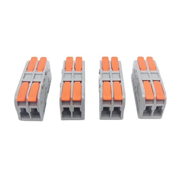 222 SPL-2 Compact Lever Nut Wire Conductor Quick Terminal Block Splice Connector