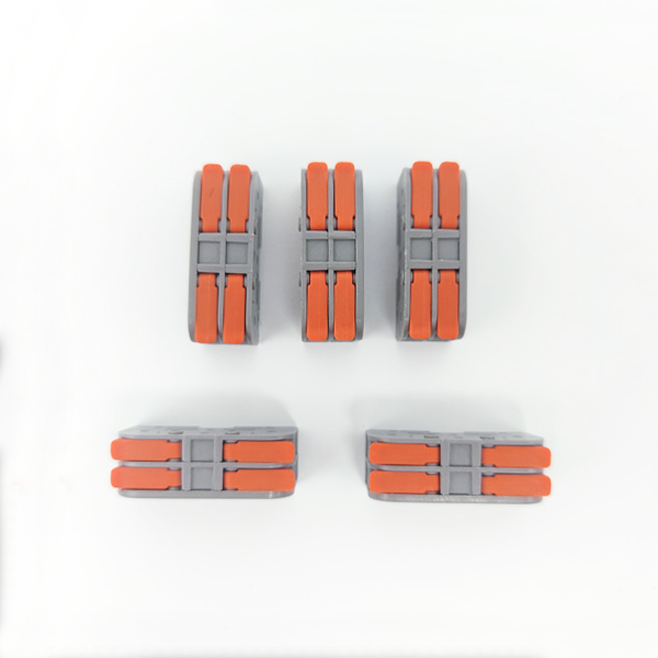 222 SPL-2 Compact Lever Nut Wire Conductor Quick Terminal Block Splice Connector