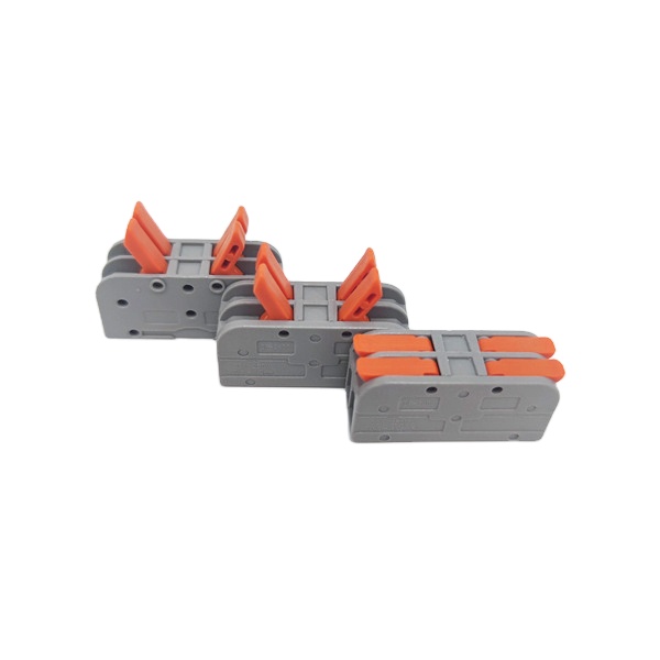 222 SPL-2 Compact Lever Nut Wire Conductor Quick Terminal Block Splice Connector