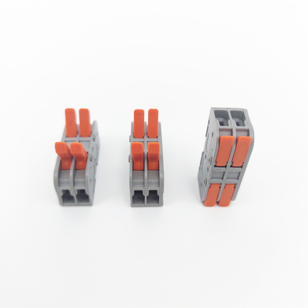 222 SPL-2 Compact Lever Nut Wire Conductor Quick Terminal Block Splice Connector