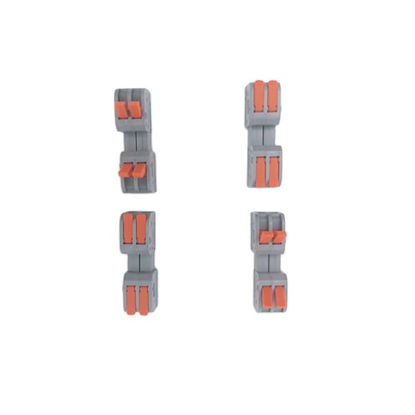 222 Universal Reusable Connector Quick Slice Wiring 2pin Push-in Terminal Block Junction Box