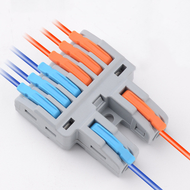 CMK422-6-1 IP66 Waterproof 2 In 6 Out Quick Cable Connector Splice Terminal Block for Electric Power Wire